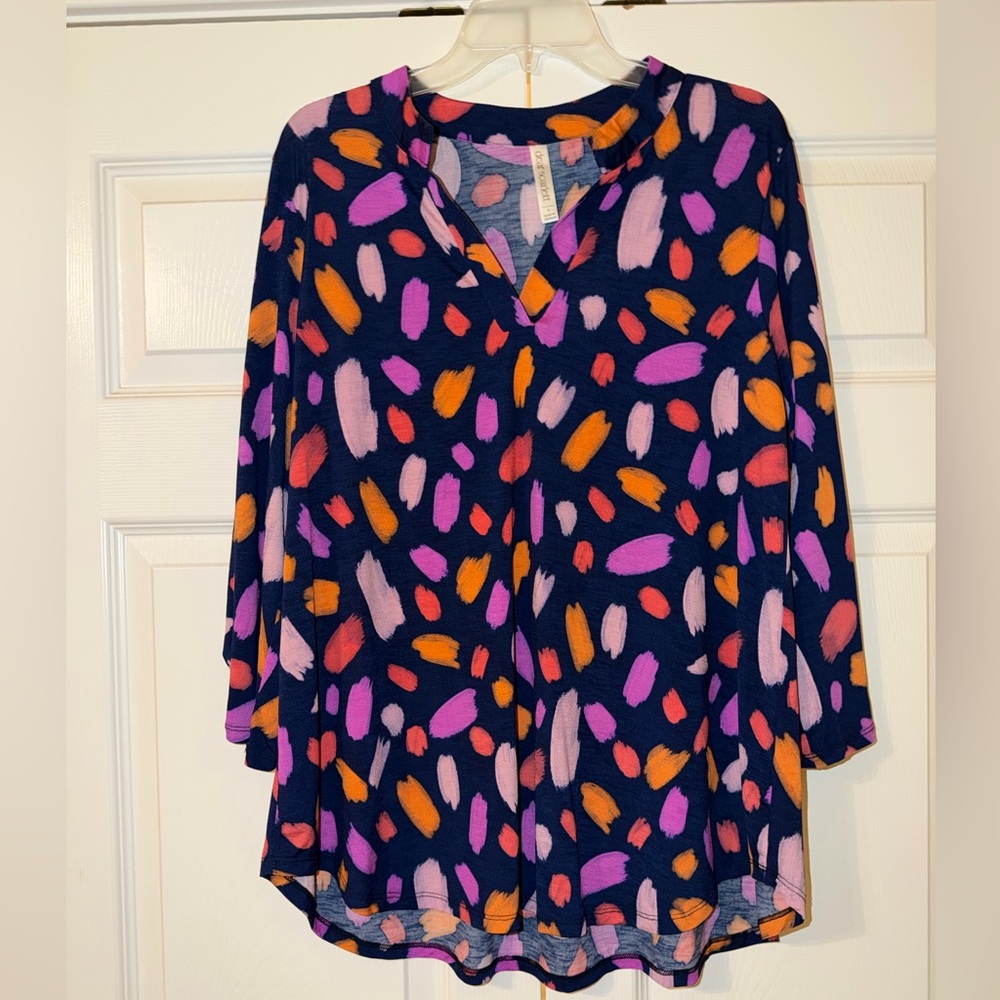 Dear Scarlett Women's Blouse in Pink, Orange, and Purple